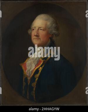 John Hobart (1723–1793), 2nd Earl of Buckinghamshire Thomas Gainsborough British. John Hobart (1723–1793), 2nd Earl of Buckinghamshire. Thomas Gainsborough (British, Sudbury 1727–1788 London). Öl auf Leinwand. Gemälde Stockfoto
