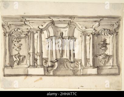 Design for Garden Architecture 1700–1780 Anonym, italienisch, piemontesisch, 18th Jahrhundert Italienisch. Design für Gartenarchitektur 340410 Stockfoto