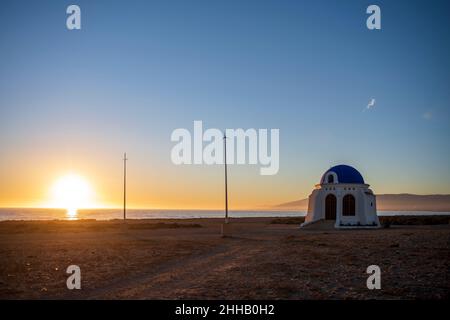 Hermitage von Torregarcia, Bau zu Ehren der Jungfrau vom Meer. Almeria, Spanien. Stockfoto