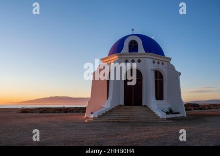 Hermitage von Torregarcia, Bau zu Ehren der Jungfrau vom Meer. Almeria, Spanien. Stockfoto