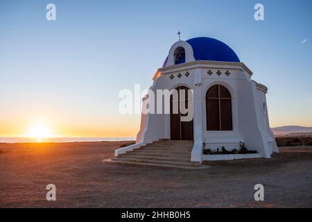 Hermitage von Torregarcia, Bau zu Ehren der Jungfrau vom Meer. Almeria, Spanien. Stockfoto