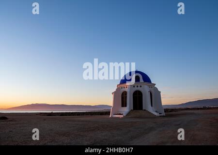 Hermitage von Torregarcia, Bau zu Ehren der Jungfrau vom Meer. Almeria, Spanien. Stockfoto