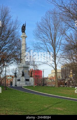 Soldiers and Sailors Monument - Boston, MA Stockfoto