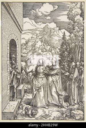 Die Heimsuchung, aus dem Leben der Jungfrau 1503–4 Albrecht Dürer Deutsch. Die Heimsuchung, aus dem Leben der Jungfrau 347405 Stockfoto