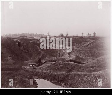 The Crater, Petersburg 1864 Timothy H. O'Sullivan Amerikaner, geboren in Irland. Der Krater, Petersburg 267934 Stockfoto