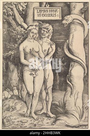 Adam und Eva 1511 Hans Baldung (genannt Hans Baldung Grien) Deutsch. Adam und Eva 416028 Stockfoto