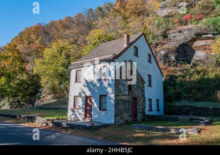 Ein wunderschöner Herbsttag bei Harpers Ferry, West Virginia, USA Stockfoto