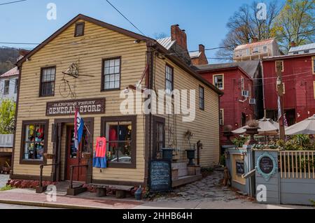 Harpers Ferry General Store, West Virginia, USA Stockfoto