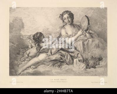 The Muse Erato 1890 Albert Ardail Französisch. Das Muse Erato 394340 Stockfoto