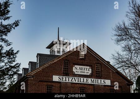 Historisches Seitzville Mills, York County, Pennsylvania, USA Stockfoto