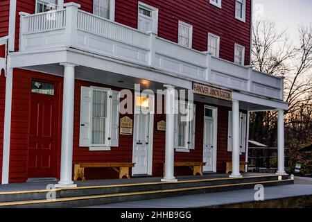 Hanover Junction Bahnhof, York County, Pennsylvania, USA Stockfoto