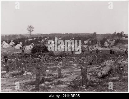 Camp of 30th Pennsylvania Infantry 1861–65 früher Mathew B. Brady American zugeschrieben. Lager von 30th Pennsylvania Infanterie 268034 Stockfoto