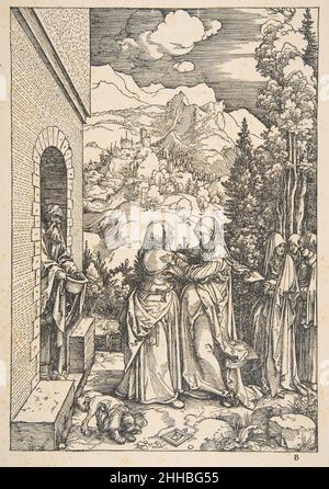 Die Heimsuchung, aus dem Leben der Jungfrau 1503–4 Albrecht Dürer Deutsch. Die Heimsuchung, aus dem Leben der Jungfrau 388136 Stockfoto