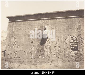 Dendérah (Tentyris), Temple d'Athôr - Face Postérieure 1851–52, gedruckt 1853–54 Félix Teynard Französisch. Dendérah (Tentyris), Temple d'Athôr - Gesicht Postérieure 261821 Stockfoto