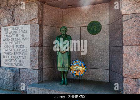 Foto von Eleanor Roosevelt, FDR Memorial, Washington DC Stockfoto