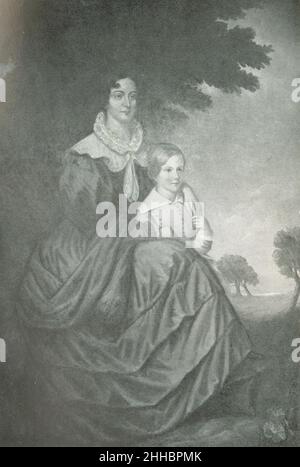 Sophia Charlotte Baring-Gould und ihr ältester Sohn Sabine. Stockfoto