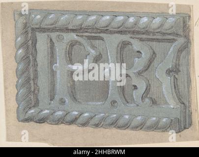 Metallobjekt, mit Initialen 'PR', für Kirche zweite Hälfte 19th Century Anonymous, britisch, 19th Century British. Metallobjekt, mit Initialen 'PR', für Kirche 386664 Stockfoto