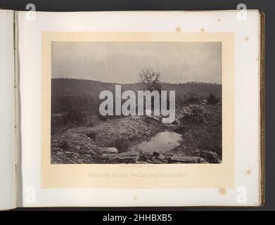 Mission Ridge von Orchard Knob 1860s George N. Barnard American. Mission Ridge von Orchard Knob 294453 Stockfoto