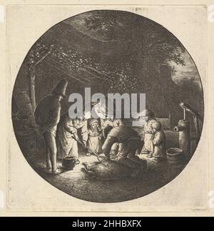 Schweinemutter 1610–85 Adriaen van Ostade Niederländisch. Schweinemutter 396256 Stockfoto