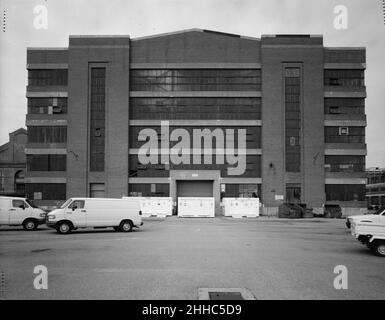 Südhöhe (vorne), Blick nach Norden - Navy Yard, Gebäude Nr. 197. Stockfoto