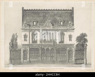 Maison Élevée Rue St. Georges par M. Renaud Ca. 1841 Armand-Hippolyte-Louis Fizeau Französisch. Maison Élevée Rue St. Georges par M. Renaud 268645 Stockfoto