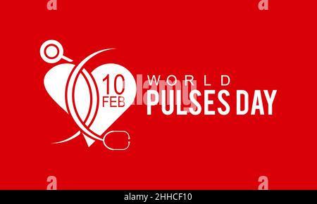 Weltimpulstag. Medizinische Konzept Vektor-Vorlage für Banner, Karte, Poster, Hintergrund. Stock Vektor