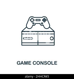 Symbol für die Spielkonsole. Linienelement aus der Home Rest Kollektion. Linear Game Console Icon-Zeichen für Web-Design, Infografiken und mehr. Stock Vektor