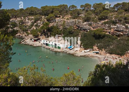 Der Strand in Cala Pi auf Mallorca Stockfoto
