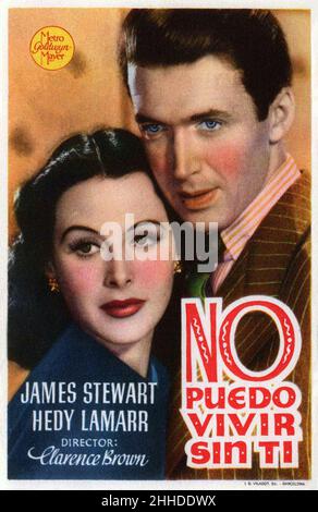 JAMES STEWART und HEDY LAMARR in COME LIVE WITH ME (1941), Regie: CLARENCE BROWN. Kredit: M.G.M. / Album Stockfoto