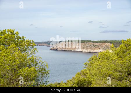 Fantastische Aussicht auf die Strände von Menorca. Stockfoto