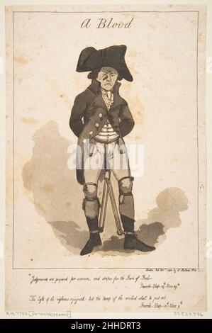 Ein Blut 1. Dezember 1790 George Murgatroyd Woodward British. Ein Blut 398526 Stockfoto