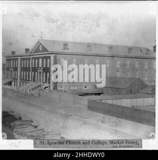 St. Ignatius Kirche und Hochschule, Market Street, San Francisco Stockfoto