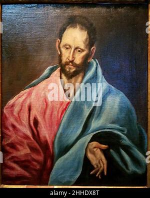 St. James the Less, von El Greco, c. 1595, Öl auf Leinwand Stockfoto