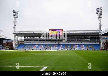 LONDON, ENGLAND - 23. JANUAR: Während des Premier League-Spiels zwischen Crystal Palace und Liverpool im Selhurst Park am 23. Januar 2022 in London, Uni Stockfoto