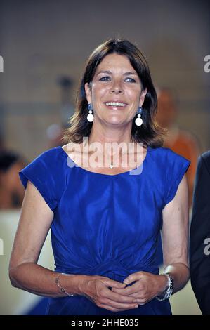 Datei Foto vom 28. Juni 2008 von Prinzessin Caroline von Hannover an der Preisverleihung des Internationalen Monte Carlo Jumping, in Port Hercule, Monte Carlo, Monaco statt. - Caroline de Monaco feiert am Sonntag, den 23. Januar, ihren 65th. Geburtstag. Foto von Thierry Orban/ABACAPRESS.COM Stockfoto