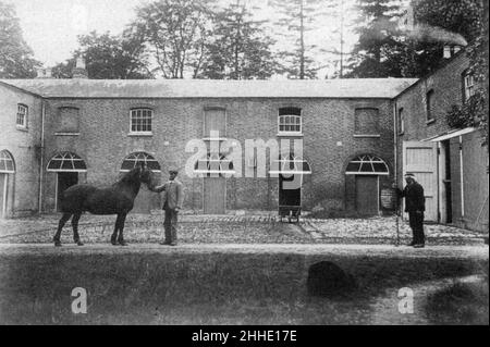 Stables im Beech Hill Park. Stockfoto