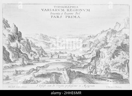 Topographia Variarum Regionum Pars Prima 17th. Jahrhundert nach Hans Bol Niederländisches. Topographia Variarum Regionum Pars Prima 434555 Stockfoto