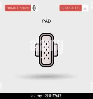 Einfaches Vektorsymbol für Pad. Stock Vektor