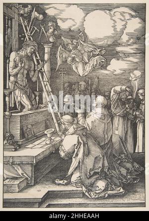Die Messe des heiligen Gregor 1511 Albrecht Dürer Deutsch. Die Messe des heiligen Gregor 388465 Stockfoto