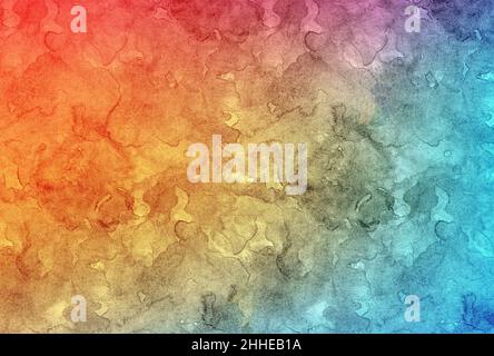 Abstrakt bunten Aquarell-Hintergrund für grafische Gestaltung Stockfoto