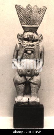 Amulett von Bes 1070–664 v. Chr. Dritte Zwischenperiode. Amulett von Bes 558369 Stockfoto