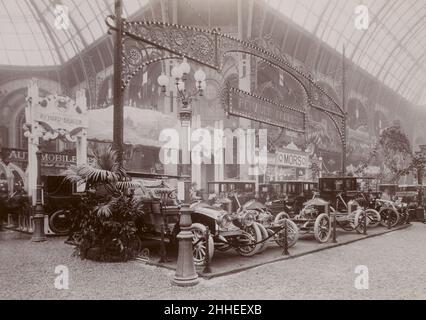 Stand Renault Frères au Salon de l'Automobile de Paris 1904. Stockfoto