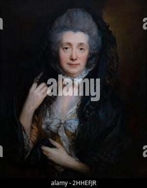Porträt von Margaret Gainsborough, Thomas Gainsborough, um 1778, Courtauld Gallery, London, England, Großbritannien Stockfoto