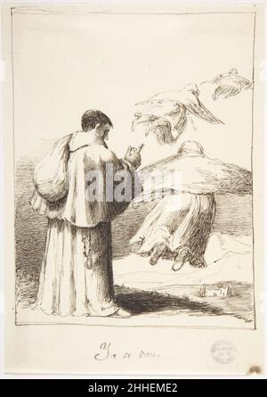 Schon geht es ('Ya se van') 1807–45 Leonardo Alenza y Nieto Spanisch. Schon geht es ('Ya se van') 335145 Stockfoto