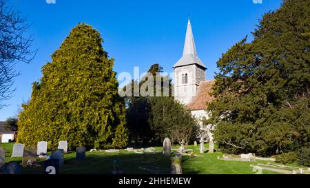 Die Kirche der Heiligen Jungfrau Maria, Ripple, Kent Stockfoto