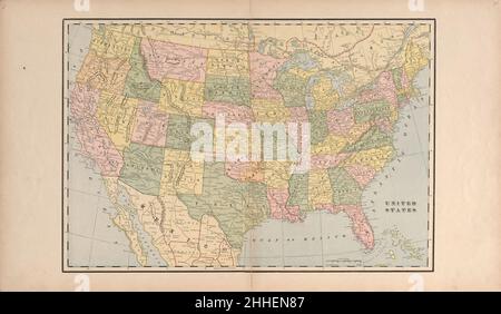 Standardatlas von Livingston County, Michigan - einschließlich eines Plat-Buches der Dörfer, Städte und Townships des County, Landkarte des Staates, der Vereinigten Staaten und der Welt, Bauernverzeichnis, Referenz Stockfoto