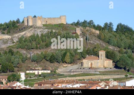 Landschaft in Aguilar de Campoo, Palencia, Spanien Stockfoto