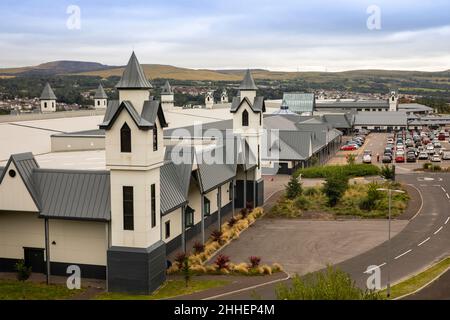 Großbritannien, Wales, Merthyr Tydfil, Gelli deg, Swansea Road, Einkaufszentrum Trago Mills Stockfoto