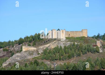 Aguilar de Campoo Castle, Palencia, Spanien Stockfoto