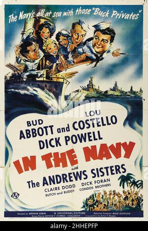 BUD ABBOTT und LOU COSTELLO in IN THE NAVY (1941), Regie Arthur LUBIN. Kredit: UNIVERSALBILDER / Album Stockfoto